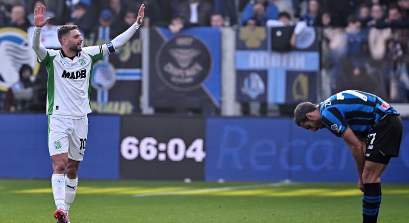 Serie A: Berardi vezérletével a Sassuolo idegenben ütötte ki az Atalantát – videóval