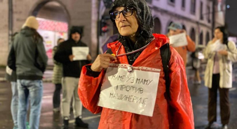 Szabadkán is tüntettek Dijana Hrka mellett