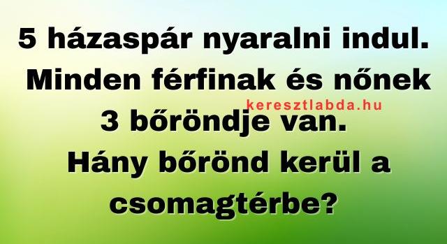 Napi trükkös matek feladat: Mi a megoldás?