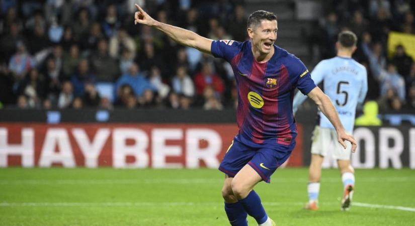 Lewandowski először kezdett a sérülése óta, mesterhármassal vezette győzelemre a Barcát