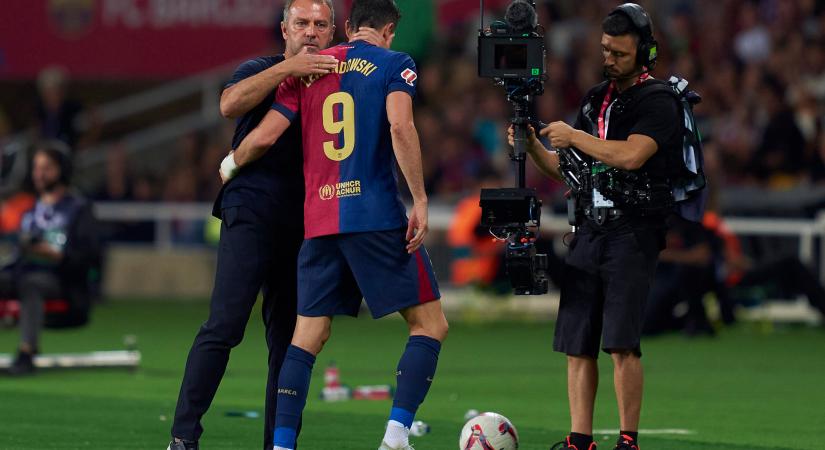 Hansi Flick jó híreket hozott, Lewandowski önkritikusan értékelt