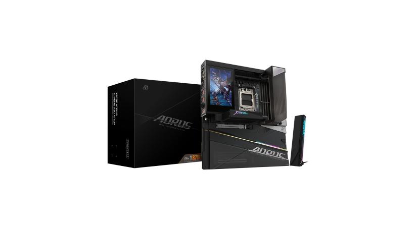 Megjött a Gigabyte új csúcslapja, az X870E AORUS XTREME X3D AI TOP, ami egy 5 hüvelykes kijelzőt is kapott
