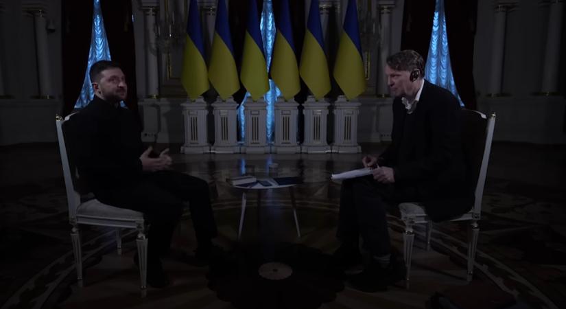 „Nem félek Trumptól” – Újabb orosz dróntámadás, áramkimaradás Volodimir Zelenszkij interjúja közben