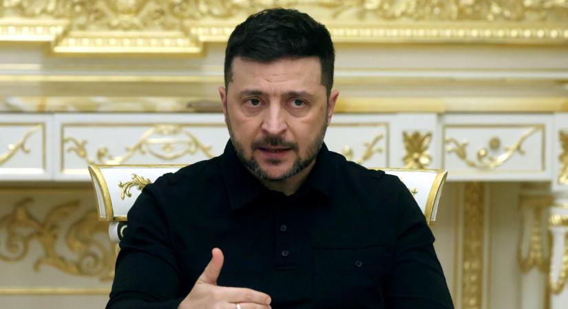 Volodimir Zelenszkij interjúja közben ment el az áram a kijevi elnöki palotában