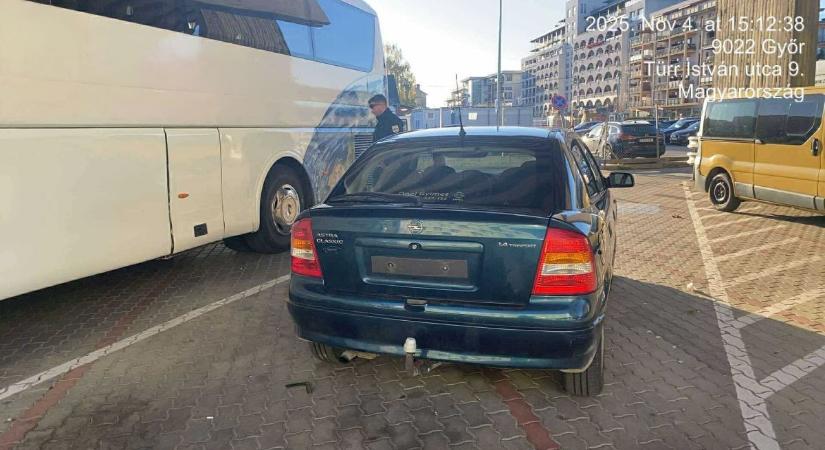 Lopott autót talált a Városrendészet Győr – lakossági bejelentés segített!