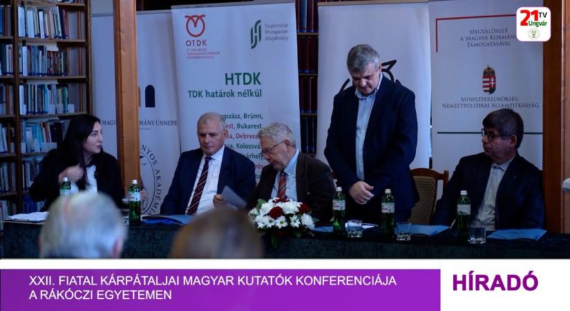 XXII. Fiatal Kárpátaljai Magyar Kutatók Konferenciája a Rákóczi egyetemen (videó)