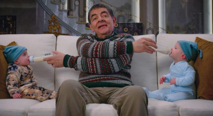 Rowan Atkinson szállítja a karácsonyi galibát, itt A férfi a csecsemő ellen előzetese