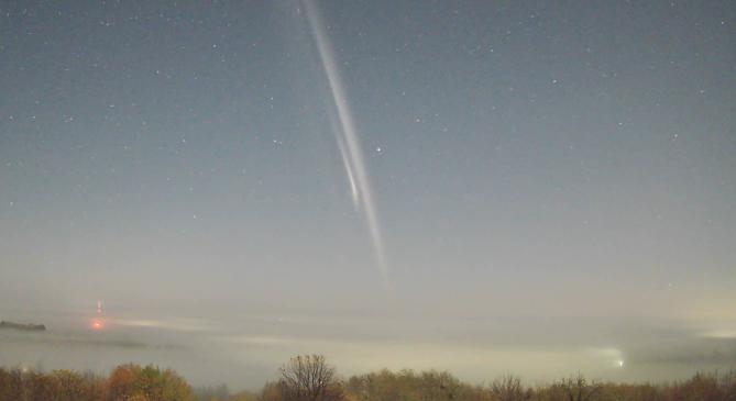 Valami különös világított az égen kora reggel