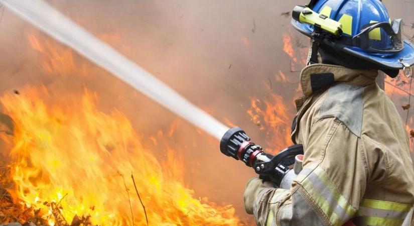 Tűz keletkezett egy várpalotai szeméttelepen, három vízsugár kellett a lángok megfékezéséhez