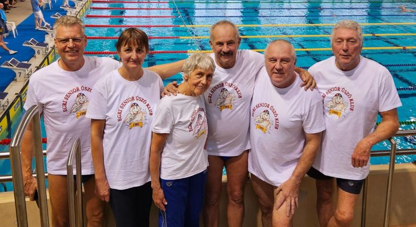 Egri Senior Úszó Klub: Horváth Ottó hét éremmel járt elöl Hódmezővásárhelyen