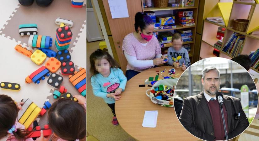 Miközben a gyerekek az óbudai óvoda udvarán játszanak, a Kiss László vezette önkormányzat már lakóparkot tervez annak helyére