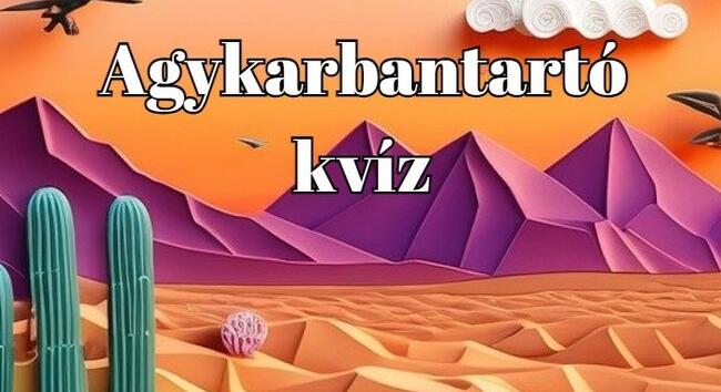 Agykarbantartó kvíz - Erre a kis agytornára van szükséged most, ami felfrissít és kikapcsol