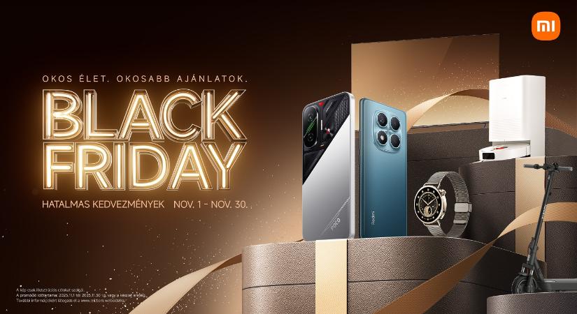 Okos élethez okos döntések: megérkezett a Xiaomi Black Friday ajánlata!
