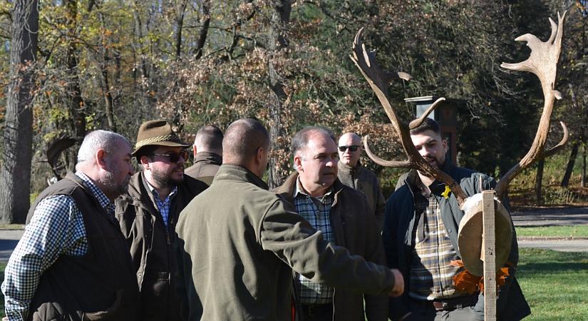 Igazi őszi, napos időben szemlélték meg a trófeákat Nyíradony-Gúthpusztán