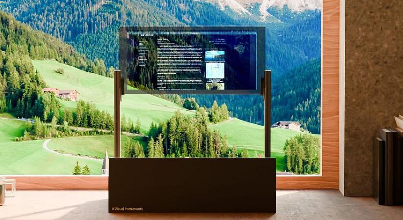 Itt a világ első átlátszó monitora, ami előtte ülve mögé is lehet látni