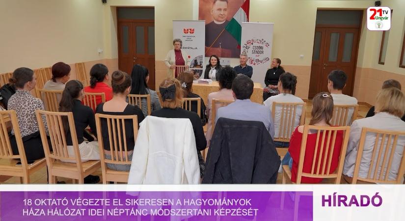 18 oktató végezte el sikeresen a Hagyományok Háza Hálózat idei néptánc módszertani képzését (videó)