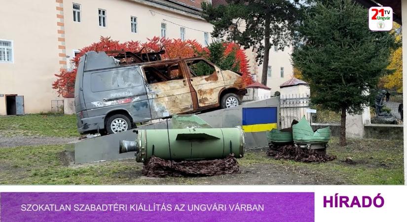 Szokatlan szabadtéri kiállítás az ungvári várban (videó)