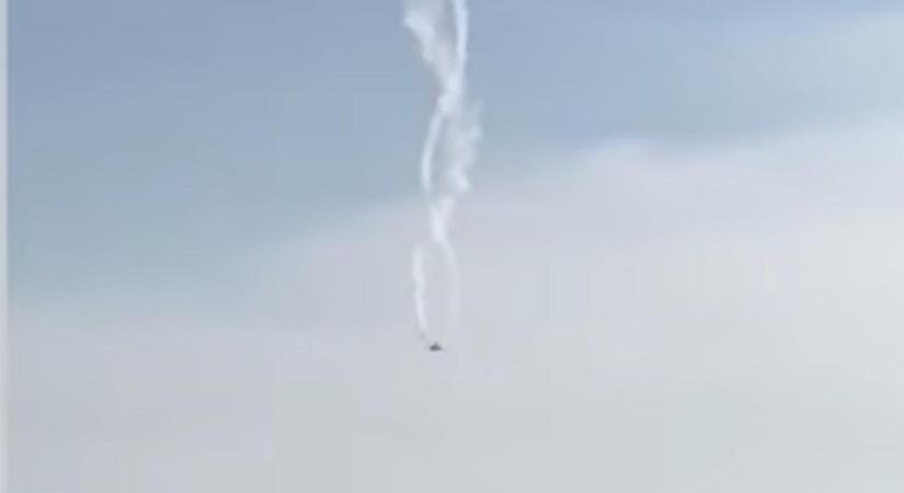 Videón, ahogy lezuhan egy török katonai repülőgép Grúziában