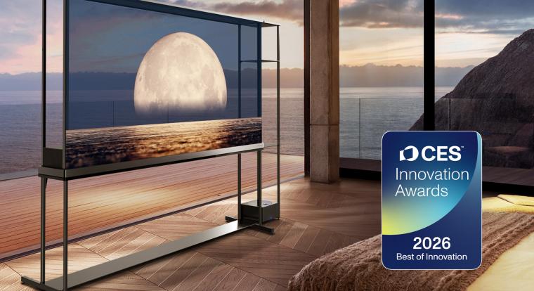 Az LG tarolt a CES 2026 Innovációs Díjátadón, új korszakot nyit az átlátszó OLED tévé