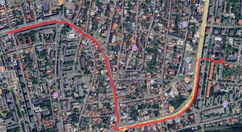 Ezt az útvonalat járta be Nyíregyházán a nő, s máris bekövetkezett a baj!