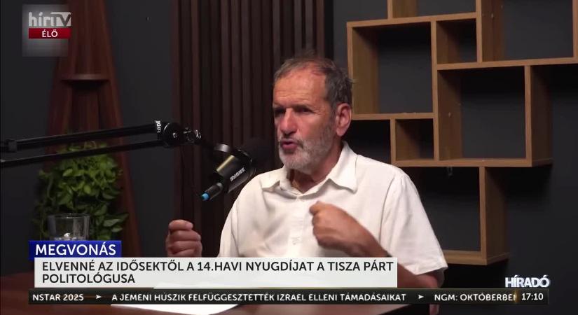Megvonná a 14. havi nyugdíjat a Tisza Párt politológusa  videó
