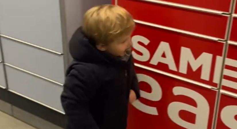 Hajdú Péter kisfia hatalmasat nőtt