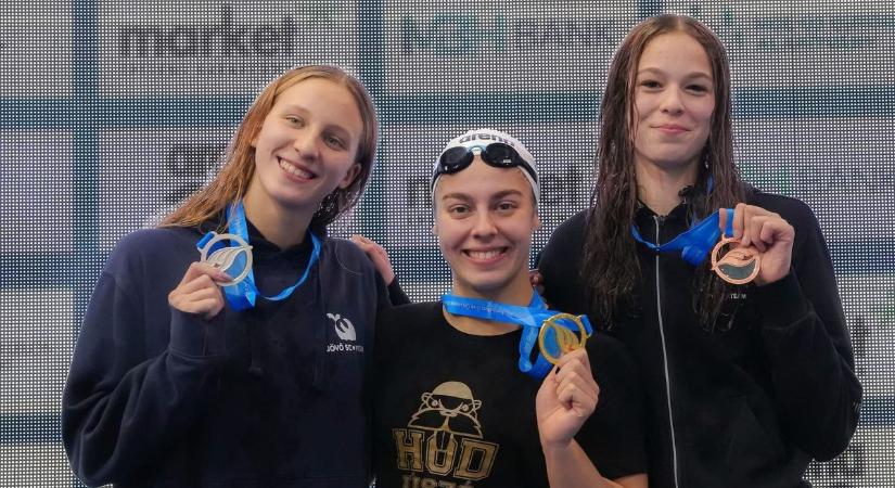 A keszthelyi Gergely Cecília bronzérmes a rövidpályás ob-n