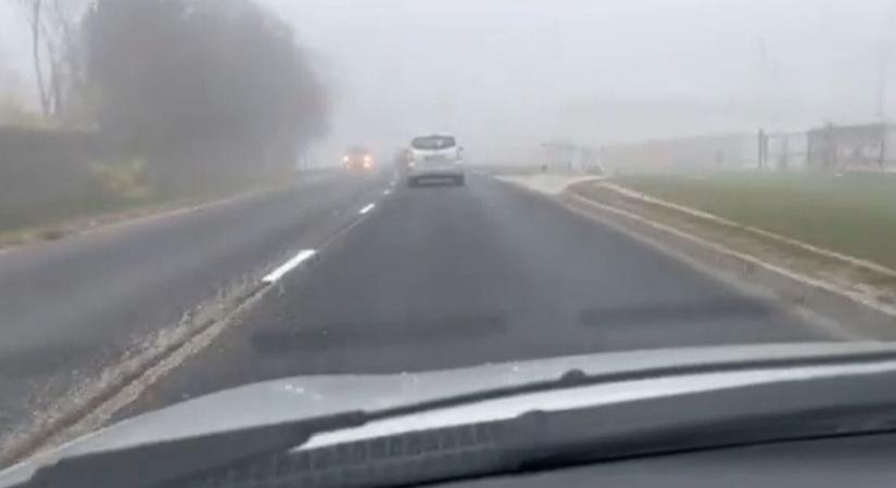 Tartós, sűrű köd nehezíti a közlekedést Veszprém vármegyében ( videók)