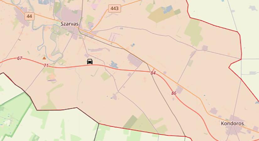 Karambol az M44-esen Szarvas közelében – teljes útzár Békéscsaba felé