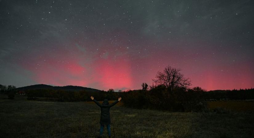 Lélegzetelállító látvány Baranyában: megjelent a sarki fény az égen! (FOTÓK)