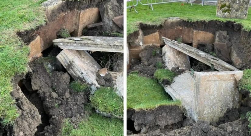 Titkos kripta bukkant elő a föld alól