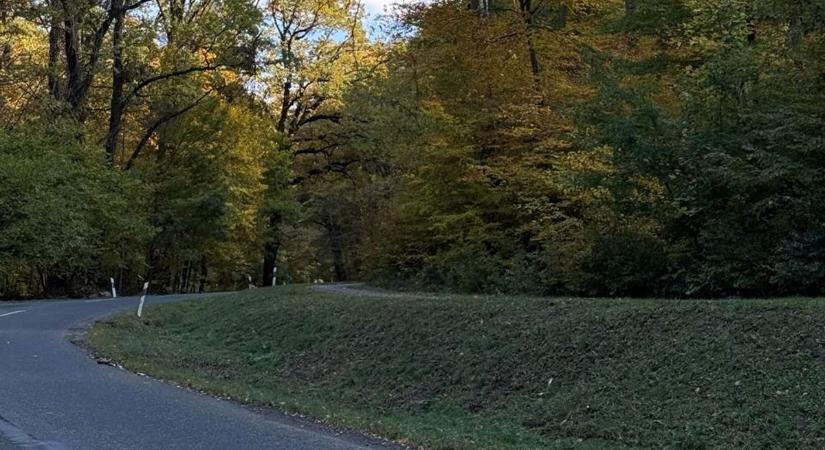 Vigyázat! Balesetveszélyes ez a terület Orfű közelében