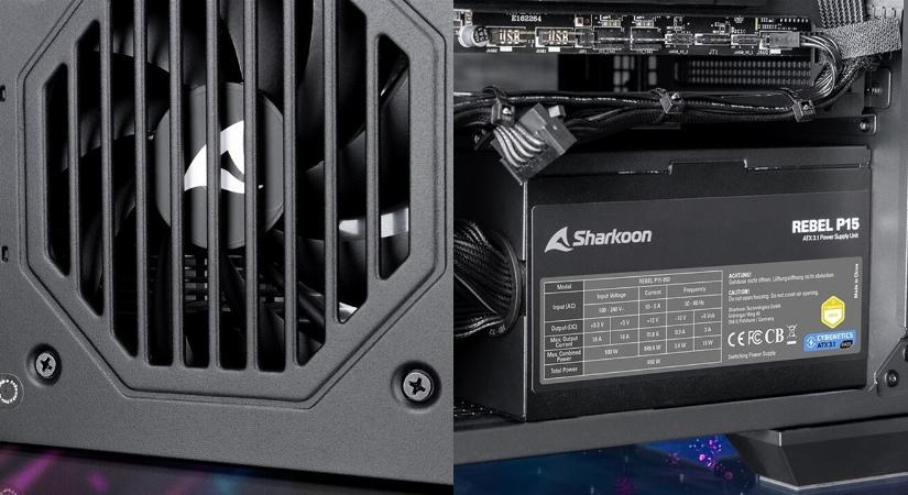 Ragaszkodnak a kábelekhez a Sharkoon Rebel P15 sorozatú tápjai