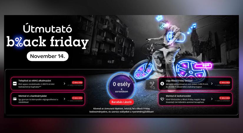November 14-én újra eMAG Black Friday!