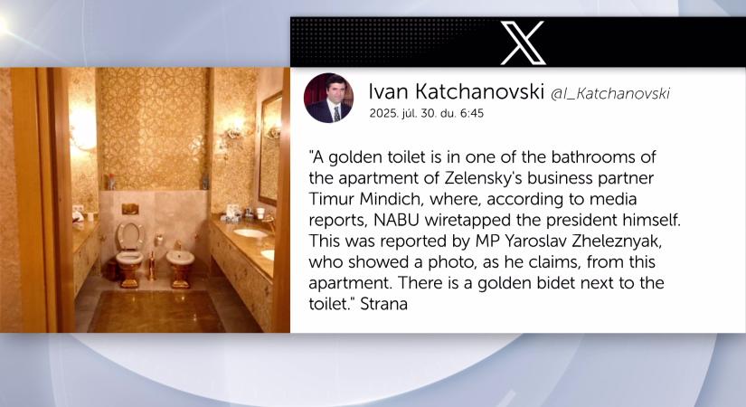Arany wc-t találtak a korrupcióellenes hatóságok az ukrán elnök barátjának otthonában  videó