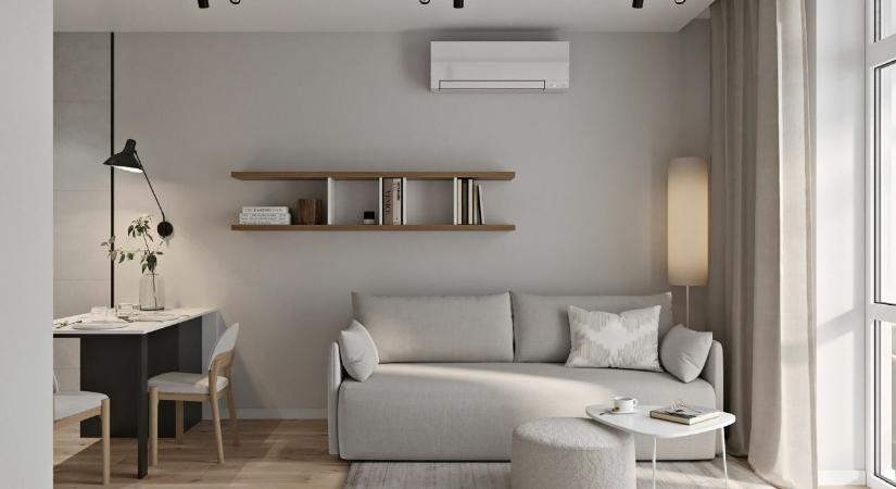 Modern és monokróm - Kis lakás natúr színekkel és költséghatékony lakberendezéssel