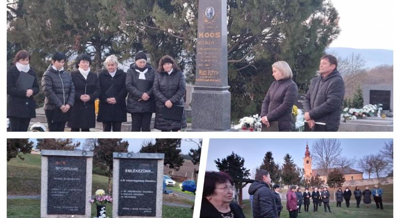 Emlékezés Koós Győző sírjánál Nagybalogon