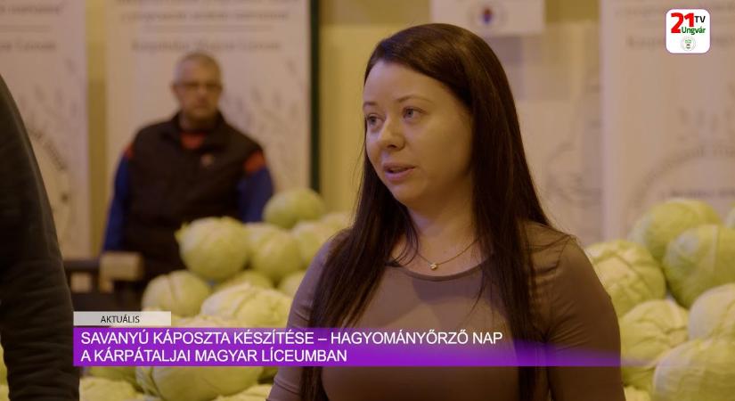 Aktuális(2025.11.12) - Savanyú káposzta készítése – hagyományőrző nap a Kárpátaljai Magyar Líceumban (videó)