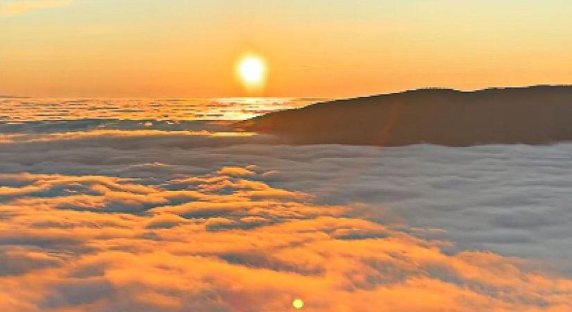 Lenyűgöző látvány: varázslatos ködtenger Pécs felett (VIDEÓ)