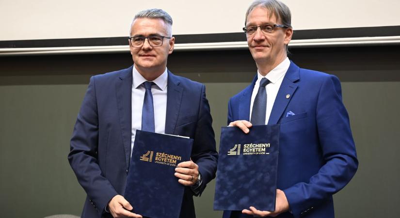 Együttműködési megállapodást kötött a Széchenyi Egyetem és a Herman Ottó Intézet Nonprofit Kft.