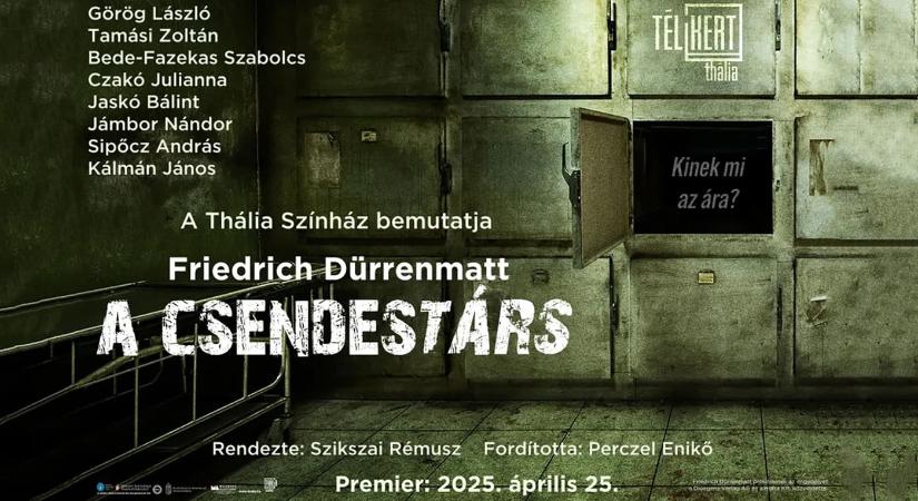 A csendestárs / Thália Színház / 2026.01.27. – 19.30