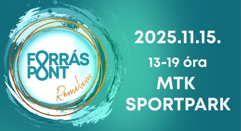 Jézus Krisztus az igazi forráspont – tapasztaljuk ezt meg közösségben is a 2025-ös Forrásponton!