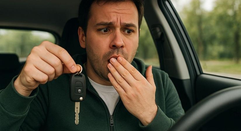 Lenyelte a slusszkulcsot a piroson áthajtó részeg sofőr, de nem ment le a torkán