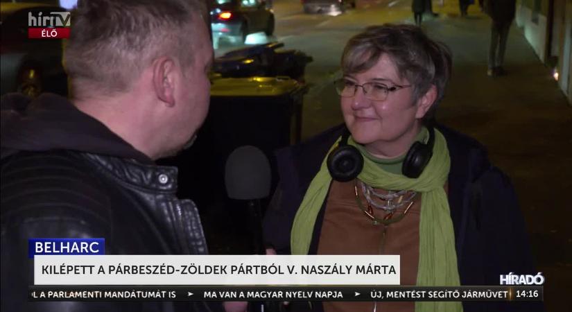 Kilépett a Párbeszéd-Zöldek Pártból V Naszály Márta  videó