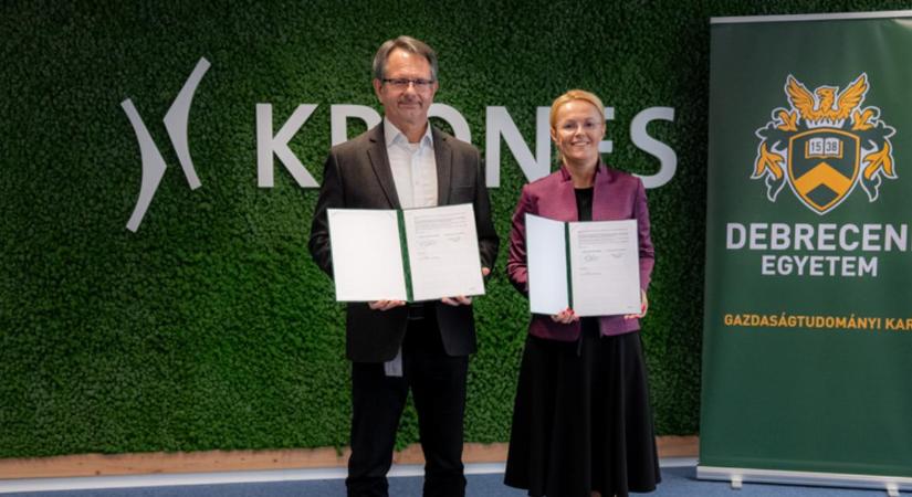 A debreceni Gazdaságtudományi Karral is együttműködik mostantól a Krones