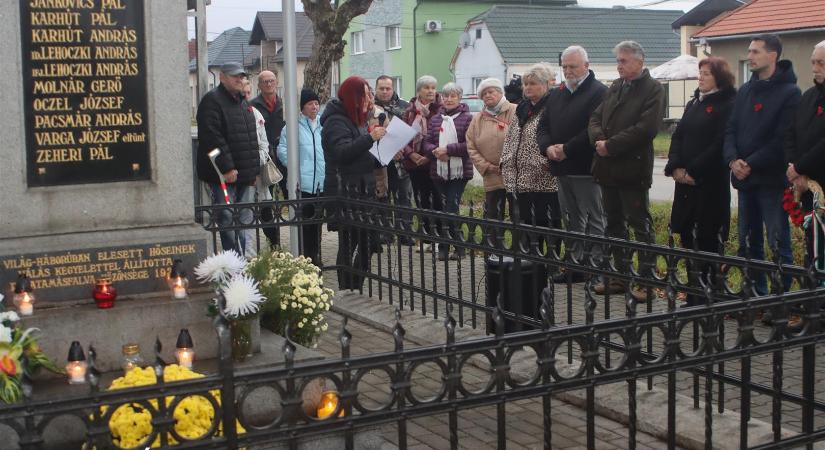 Tamásfalván is az I. világháború hőseire emlékeztek