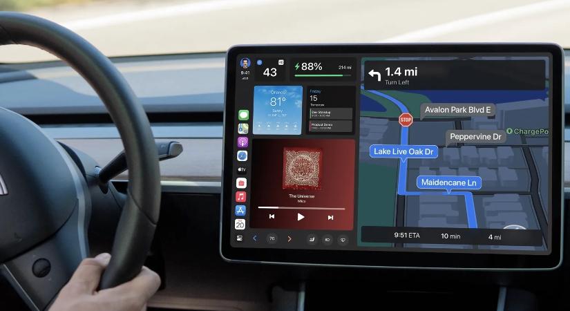 A Tesla már teszteli járműveiben az Apple CarPlay-t