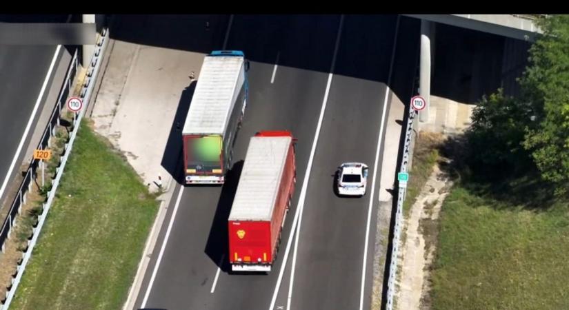 Frászt hozták a kamionosokra a rendőrök, pórul járt aki szabálytalankodott