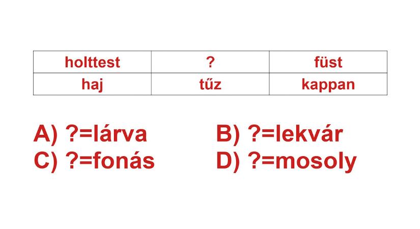 IQ-teszt matek nélkül: melyik szó illik a kérdőjel helyére? Ön kész zseni, ha ezt 15 másodperc alatt kitalálja!