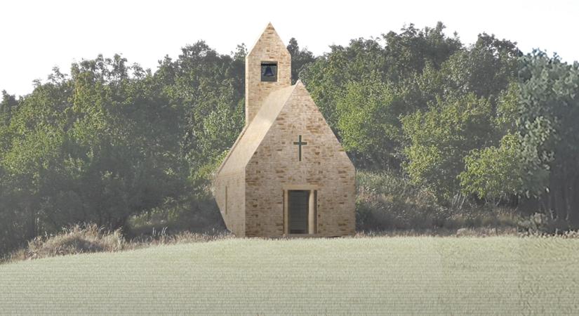 Kápolna Pécselyen - Jankovics Tibor és Jankovics Gergő I. helyezett pályaműve